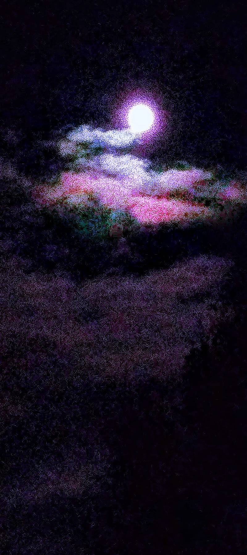 psychedelic night sky