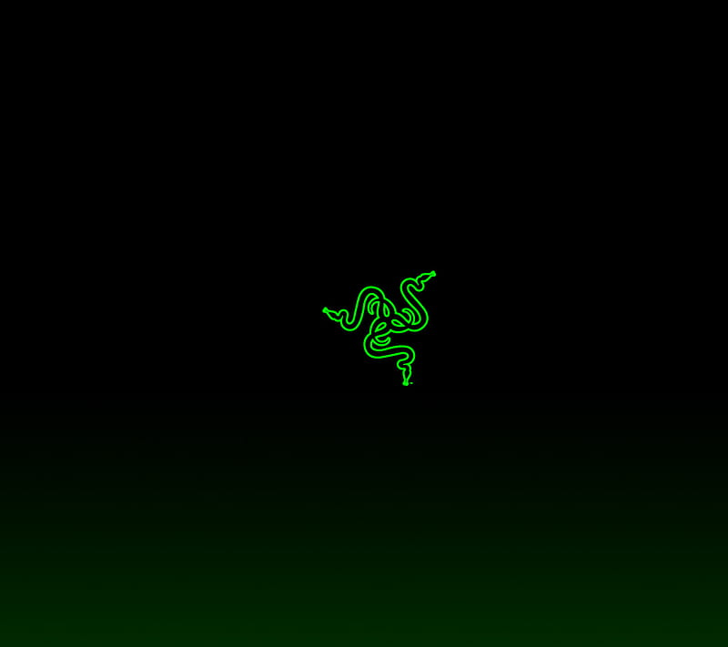 Razer, black, computer, green, logo, HD wallpaper