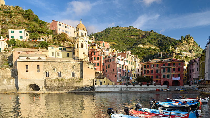 Tower Building In Italy Vernazza Travel, HD wallpaper