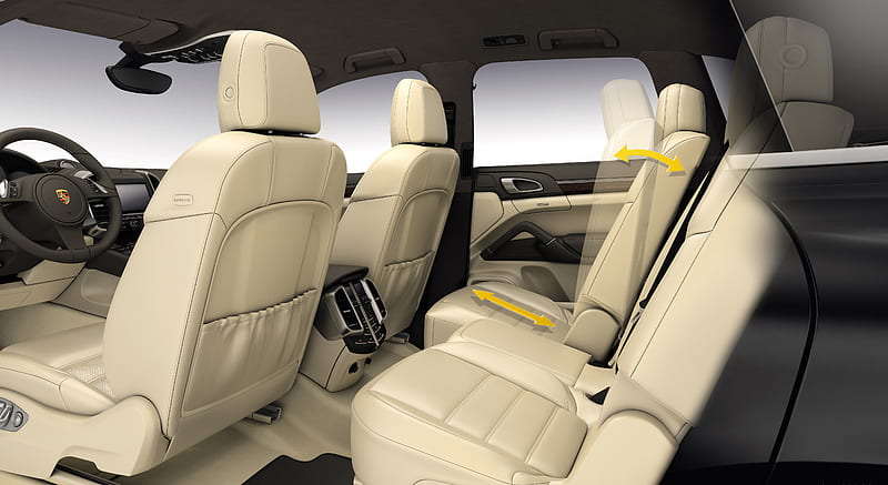 2011 Porsche Cayenne - Interior, Rear Seats View, Car, Hd Wallpaper 