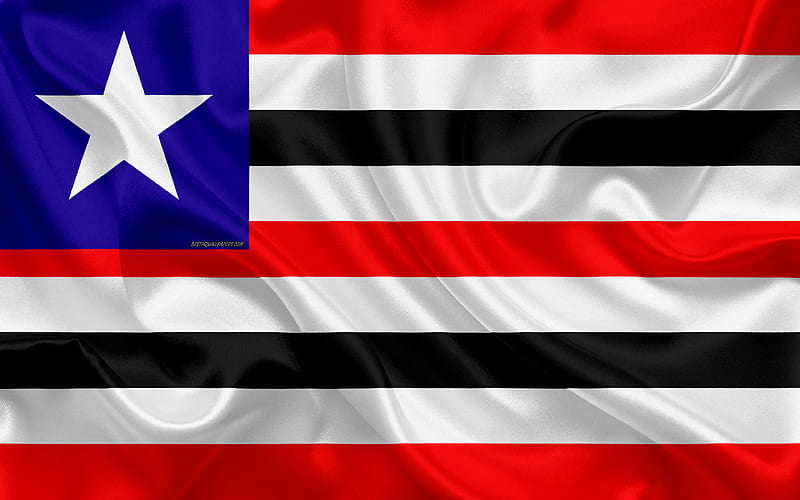 Flag of Maranhao state of brazil, silk texture, Maranhao flag, Brazil, brazilian states, art, South America, Maranhao, HD wallpaper