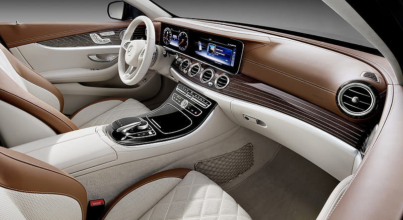2017 Mercedes-Benz E-Class Estate Exclusive Line - Macchiato Beige / Saddle Brown - Interior, Front Seats , car, HD wallpaper