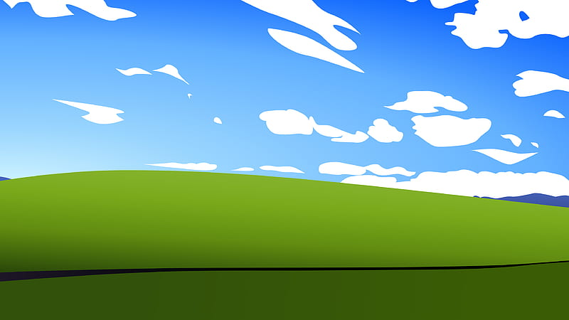 Wallpaper ID: 538857 / landscape, Windows XP, 1080P, sheep, blue free  download
