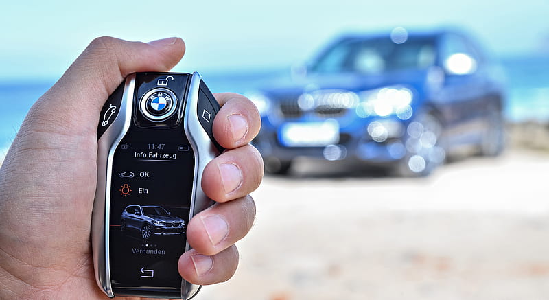 2018 BMW X3 M40i (Color: Phytonic Blue) - Smart Key/Remote , car, HD wallpaper