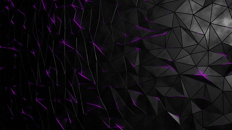 Black Purple Triangles Abstract, HD wallpaper | Peakpx