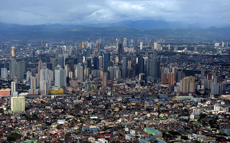 manila, building, house, skyscrapper, philippines, HD wallpaper
