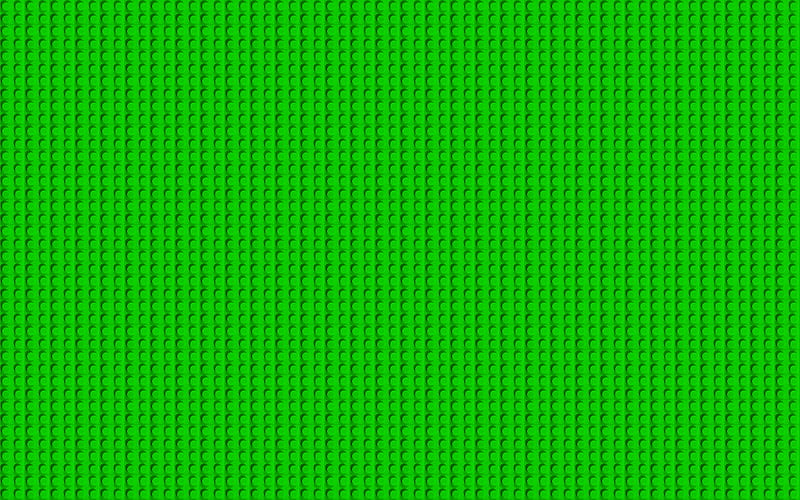 green lego texture macro, green dots background, lego, green backgrounds, lego textures, lego patterns, HD wallpaper