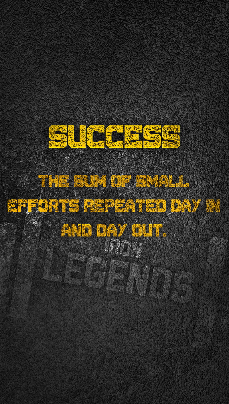Sucess, iron legends, motivation, success, HD phone wallpaper
