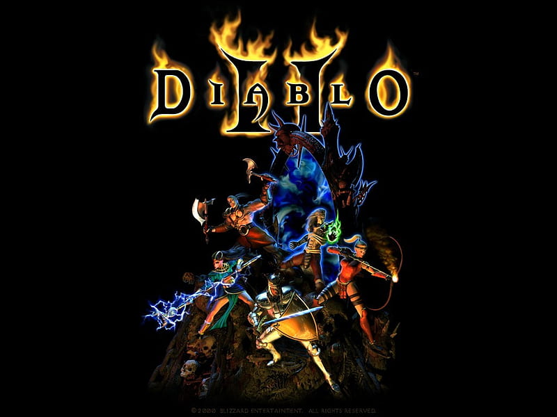 Diablo 2, diablo ii, amazon, its so cool, sorceress, graphics, armor, paladin, barbar, weapon, HD wallpaper