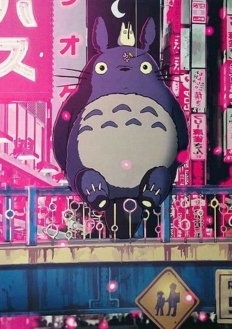 My Neighbor Totoro, anime, hayao miyazaki, studio ghibli, HD phone wallpaper