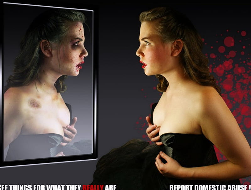 The truth, injuries, truth, mirror, woman, domestic abuse, HD wallpaper
