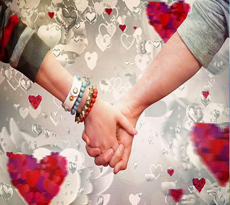 Holding Hand, couple, cute, feelings, hands, love, HD wallpaper