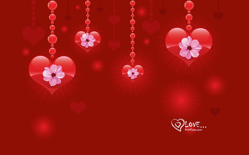 Elated - Valentines Day heart-shaped design 04, HD wallpaper