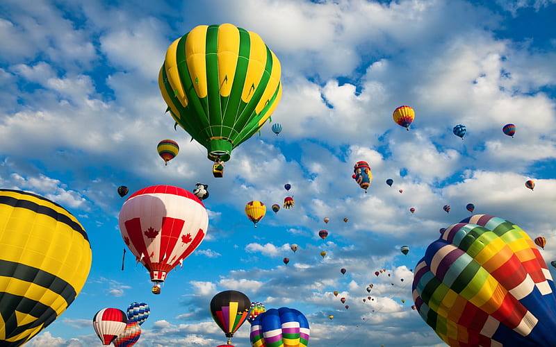 Up In The Sky, pretty, colorful, race, ballon, bonito, clouds, graphy, splendor, beauty, many, lovely, view, colors, hot air balloons, sky, balloon, hot air balloon, ride, balloons, peaceful, nature, HD wallpaper