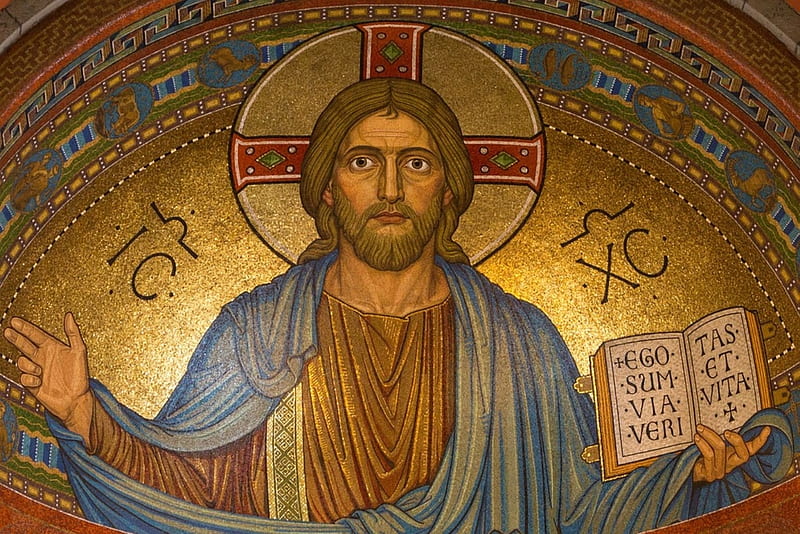 Jesus Christ, via, veritas, vita, Jesus, HD wallpaper