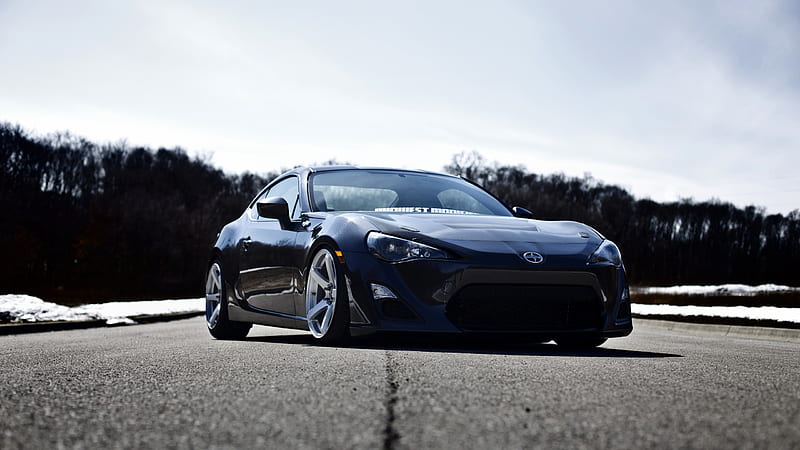 Scion FR-S, tuning, stance, road, tunned FR-S, japanese cars, Scion, Toyota GT86, HD wallpaper