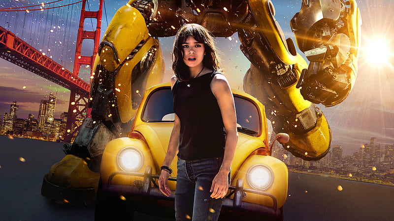 Hailee Steinfeld In Bumblebee Movie 2018 Poster, bumblebee, movies, 2018-movies, poster, hailee-steinfeld, HD wallpaper