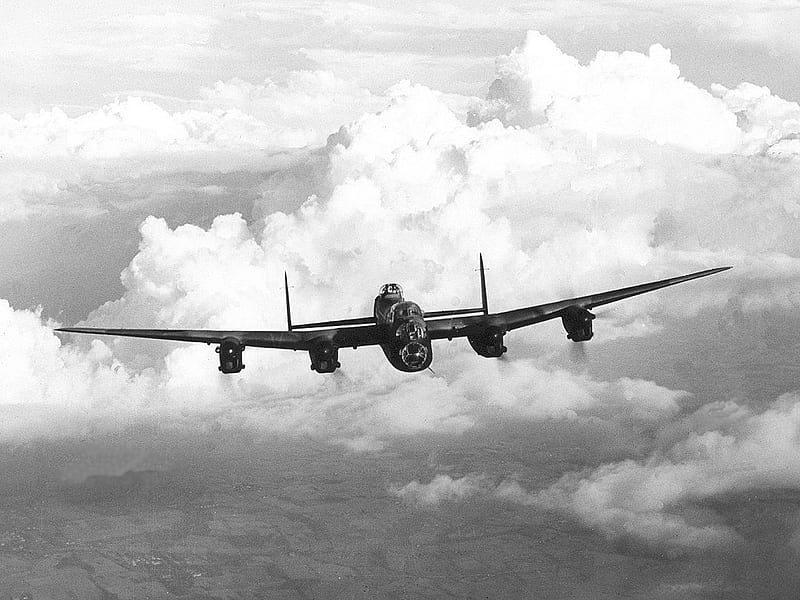 Avro Lancaster 1943, royal air force, avro lancaster, world war two, bomber, HD wallpaper