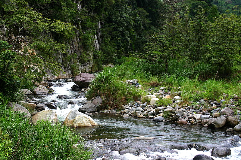 Mountain Stream in Western Panama, Mountains, Rivers, Streams, Nature, HD wallpaper