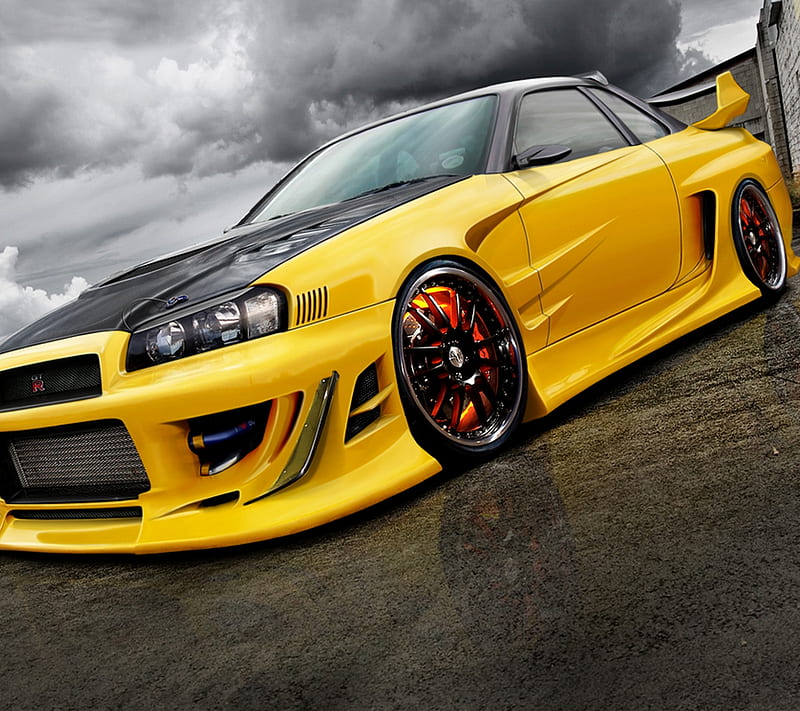 Skyline, auto, awesome, car, cool, nissan, ok, sport, tuning, HD wallpaper