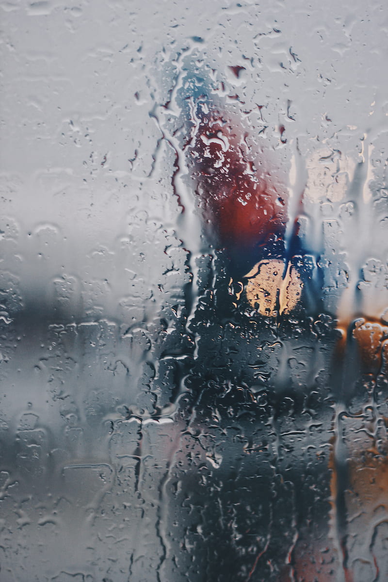 glass, wet, drops, rain, macro, HD phone wallpaper