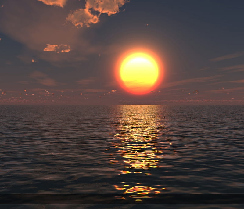 Ocean, clouds, nature, sunset, HD wallpaper | Peakpx