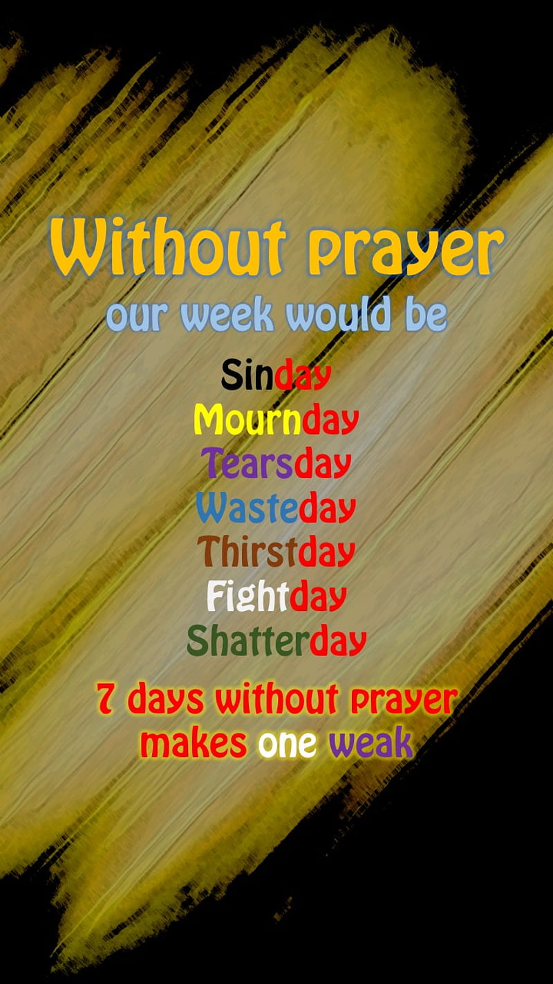 Without prayer, bible, christian, HD phone wallpaper