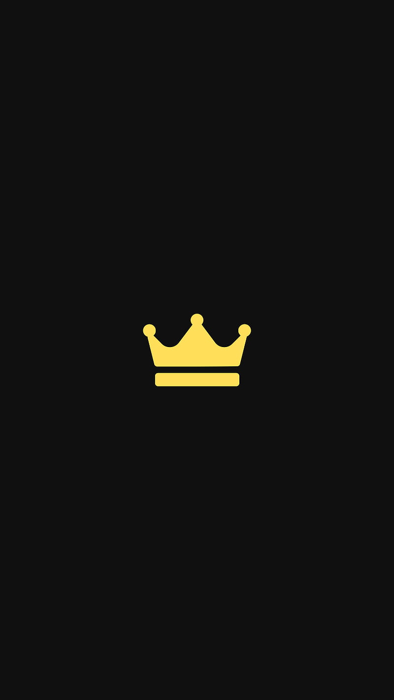 crown, minimalism, art, vector, HD phone wallpaper