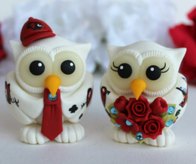 960x800px, bird, cake decoration, couple, cute, love, marriage, owls, wedlock, HD wallpaper