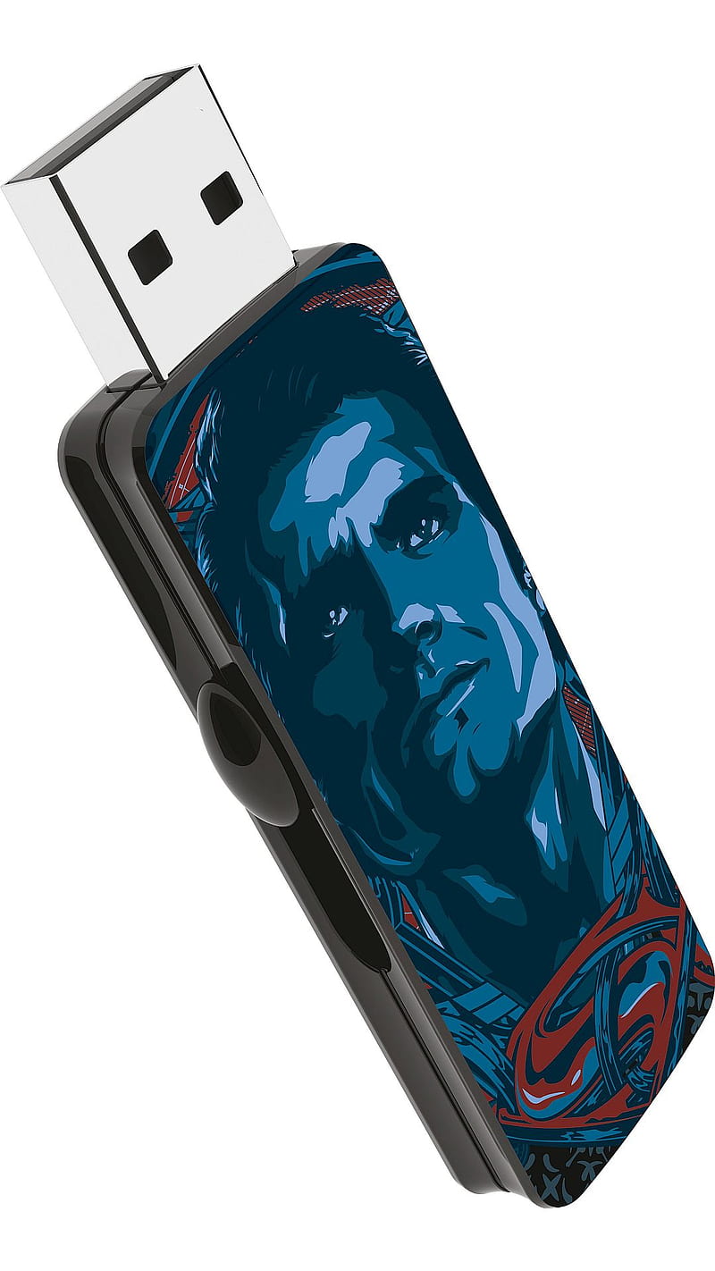 Superman, batman, drive, flash, usb, vs, HD phone wallpaper
