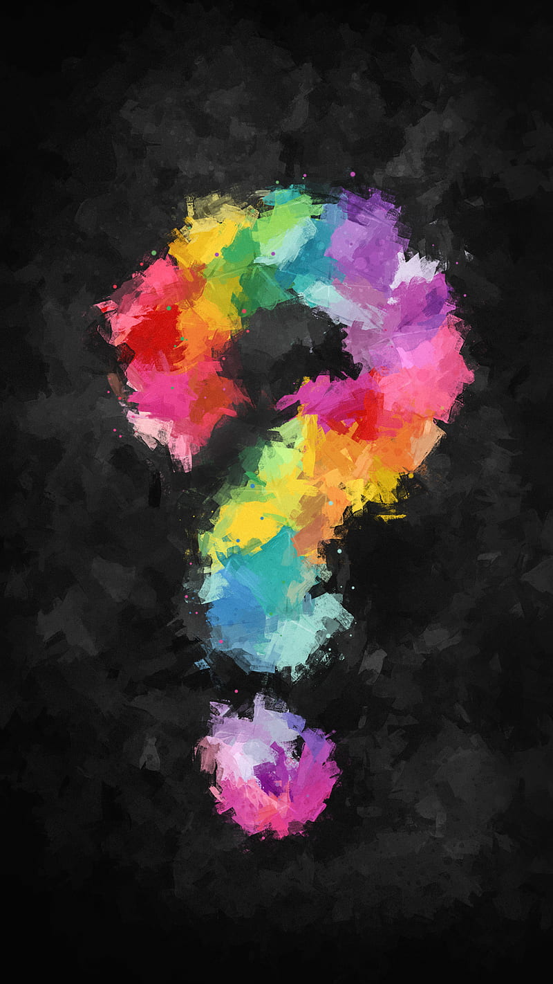 Color quetion, brush, brushes, colorful, drawing, paint, painting,  question, HD phone wallpaper | Peakpx