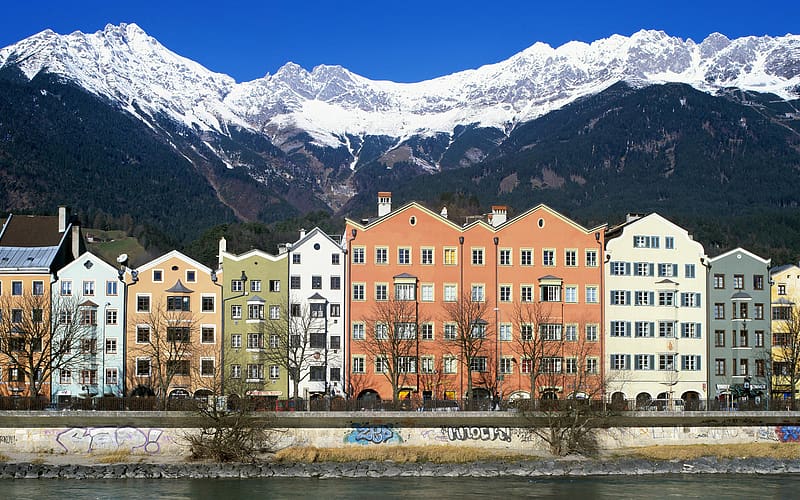 Flag, Innsbruck, Austria, City, Tyrol, building exterior, architecture free  image | Peakpx