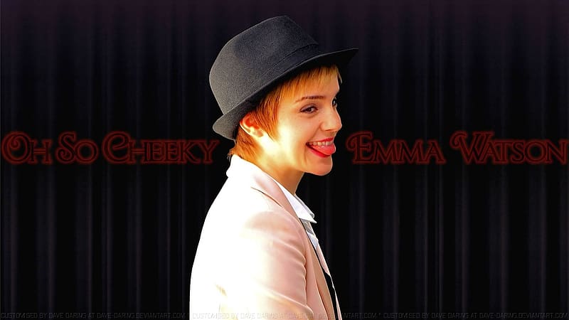 Emma Watson Oh So Cheeky, actrice, emma watson, oh so cheeky, celebrities, people, HD wallpaper