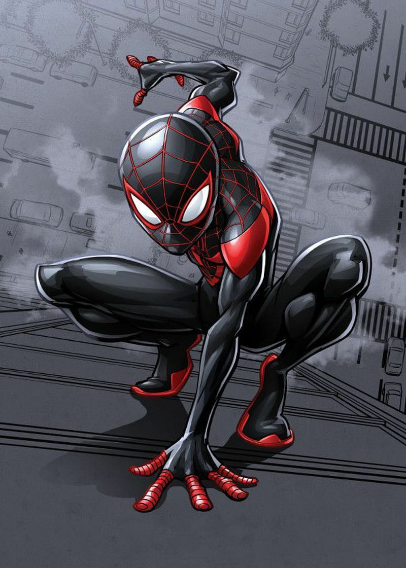 Dark Spiderman , marvel, superhero, HD phone wallpaper