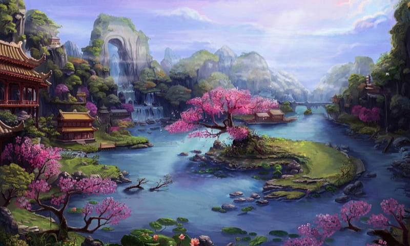 Fantasy Landscape Wallpapers - Latest Fantasy Landscape Backgrounds -  WallpaperTeg