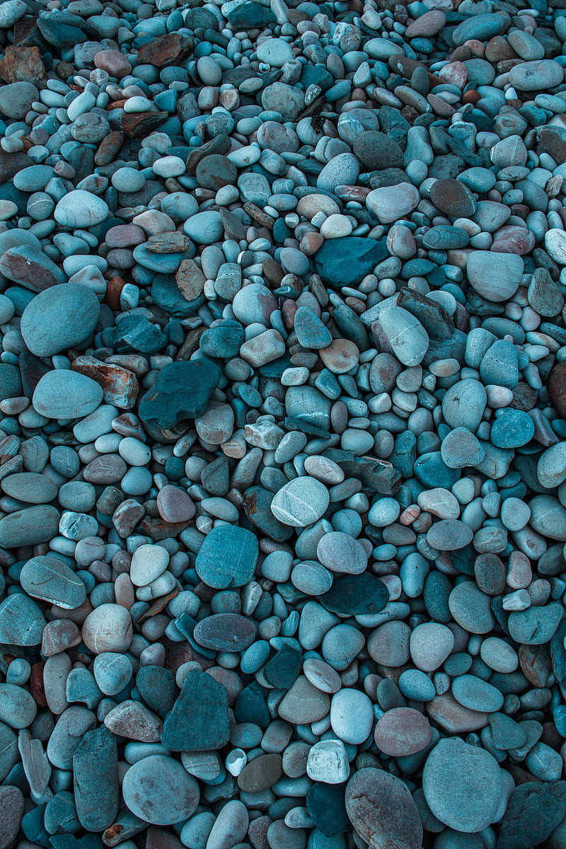 pebbles, stones, gravel, dark, HD phone wallpaper