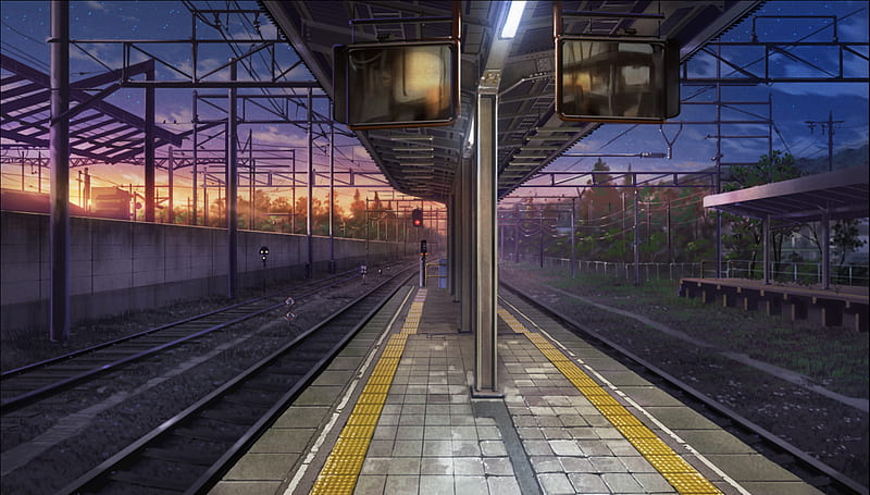 Anime train station 1080P 2K 4K 5K HD wallpapers free download   Wallpaper Flare