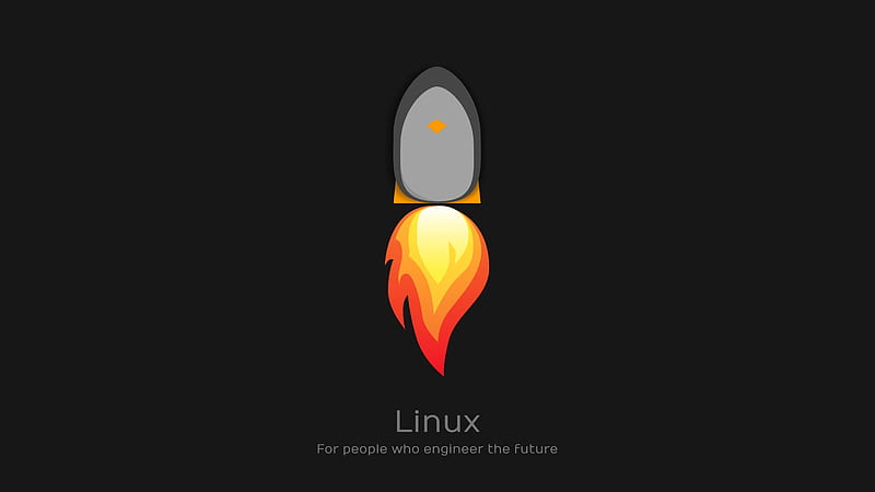 Linux, for people who engineer the future, rocket linux, tux, HD wallpaper