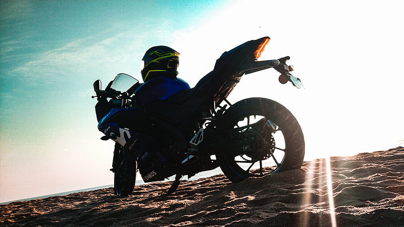 Yamaha r15 v3, bike, exhaust, motorcycle, night, r15 v3, stunt,  yamahar15v3, HD wallpaper | Peakpx