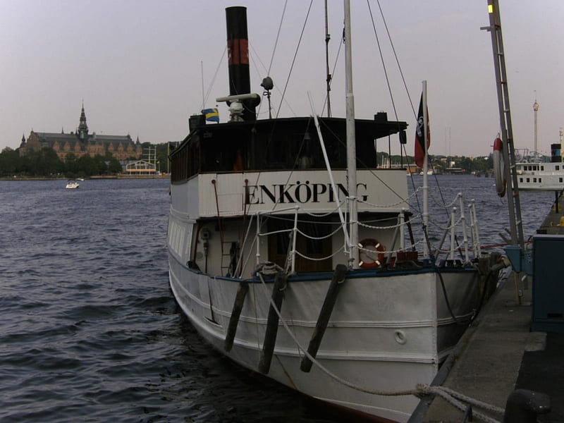Steamboat, Old, Waxholm, Summer, Stockholm, HD wallpaper