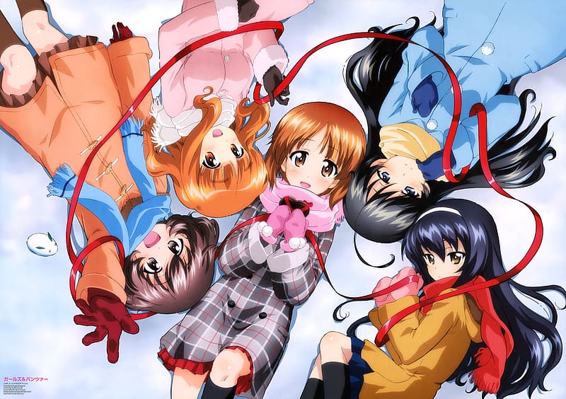 Anime, Girls Und Panzer, Hana Isuzu, Mako Reizei, Miho Nishizumi, Saori Takebe, Yukari Akiyama, HD wallpaper