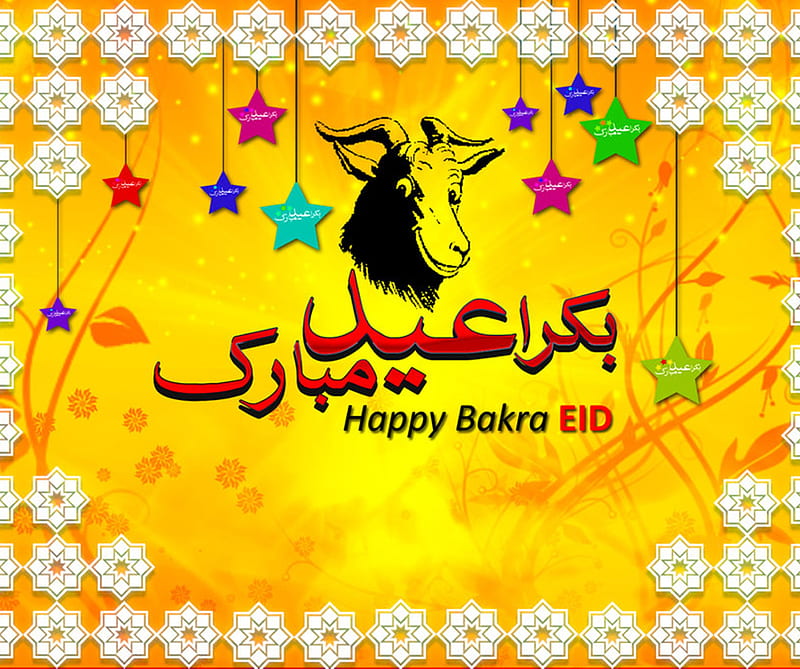 Bakra Eid mubarak, eid, mubarak, HD wallpaper