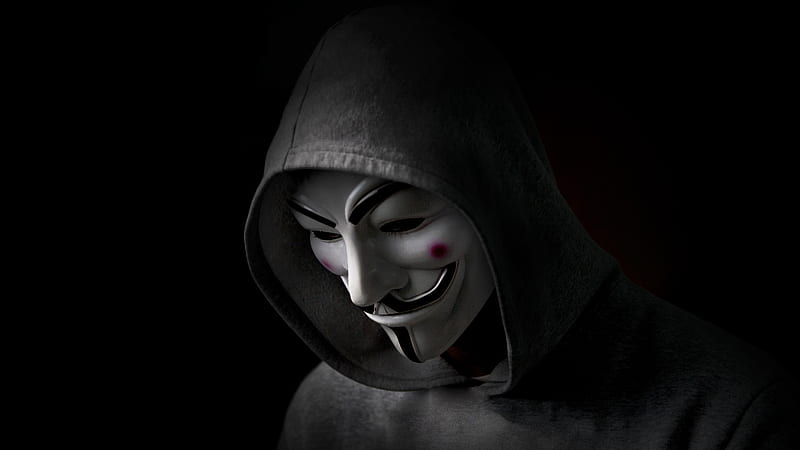 Anonymus Hacker In Hoodie, anonymus, hacker, computer, hoodie, HD wallpaper