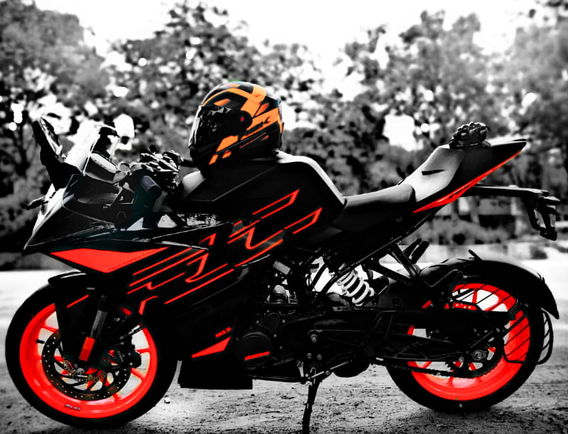 Rc 200 Orange, bike, electronic orange, ktm, rc200, HD phone wallpaper |  Peakpx