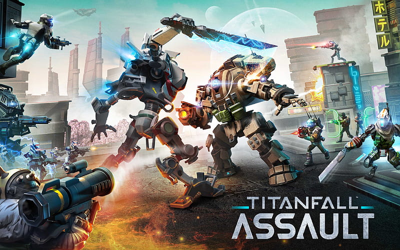 Titanfall Assault, 2017 games, poster, strategy, HD wallpaper