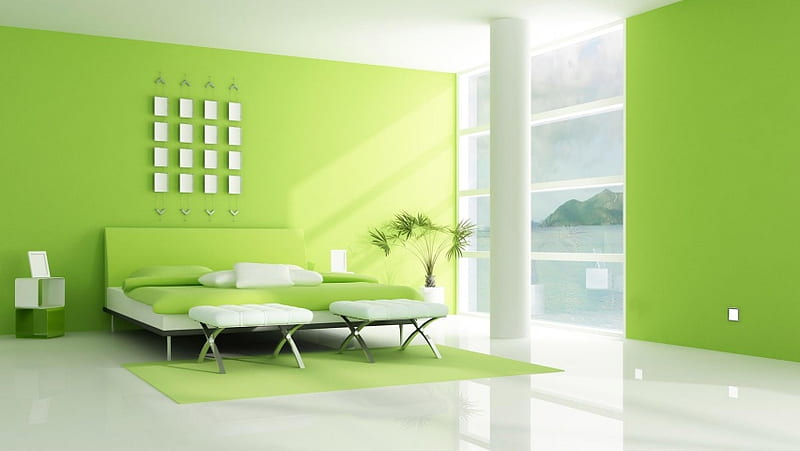 Green 3D Home, HD wallpaper | Peakpx