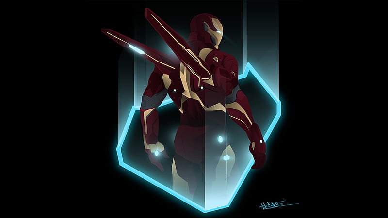 Iron Man Infinity War Art, iron-man, avengers-infinity-war, movies, 2018-movies, artist, artwork, artstation, HD wallpaper