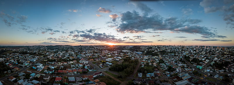 City with high rise buildings under blue sky during sunset, HD ...