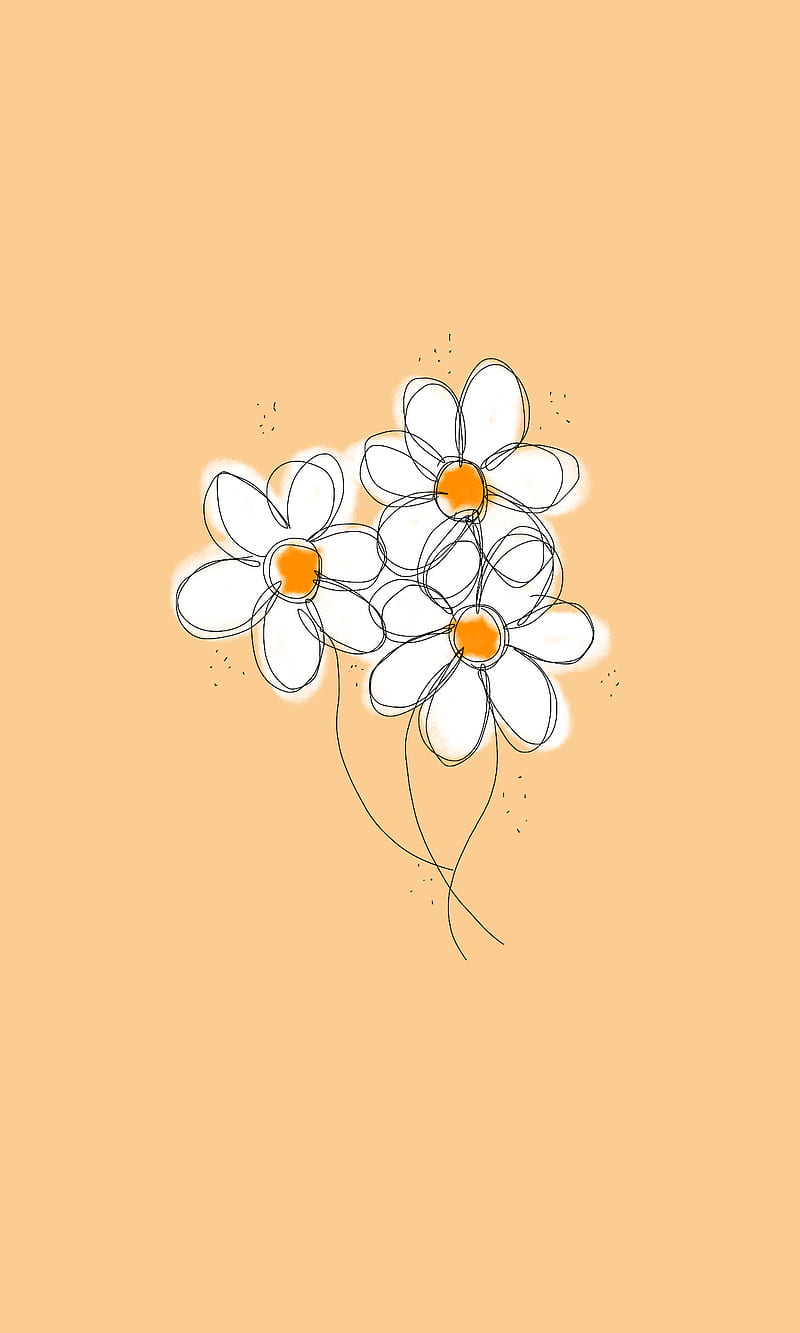 Flowers 6, daisies, purple, simple, daisy, cute, flower, HD phone wallpaper