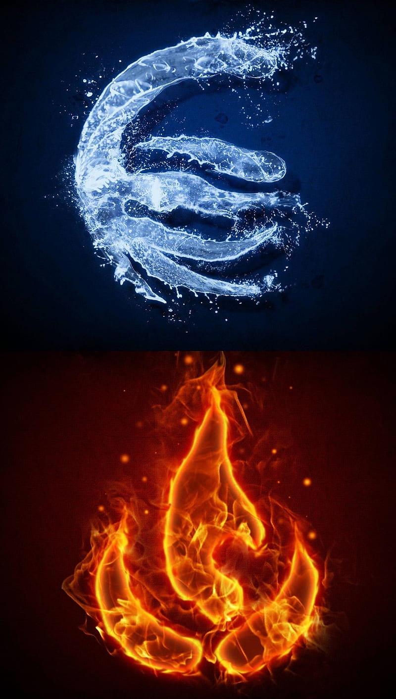 Avatar, fire, water, HD phone wallpaper